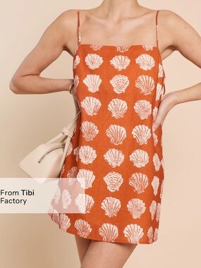 kourt Rosalie Linen Dress in Sanibel Sunset